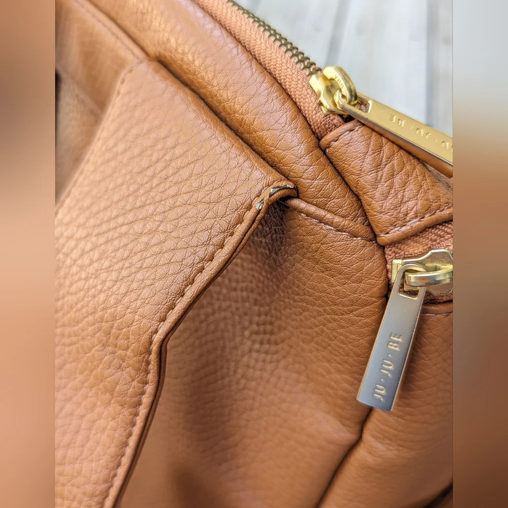 Ju-Ju-Be Brown Leather-l Baby Backpack